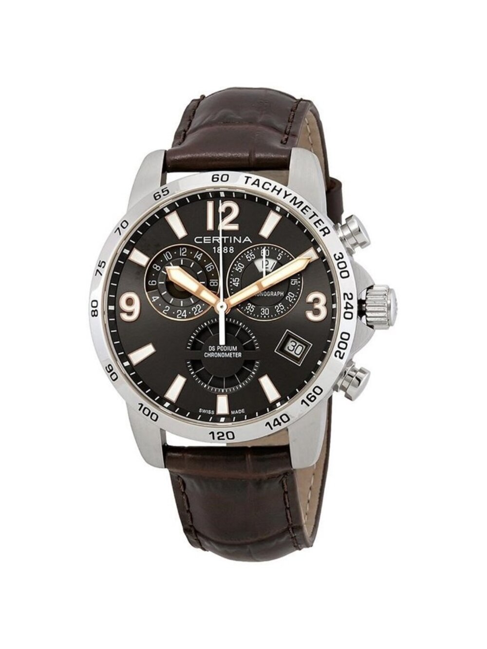 NWT Certina DS Podium Chronograph Grey Dial Men's Watch